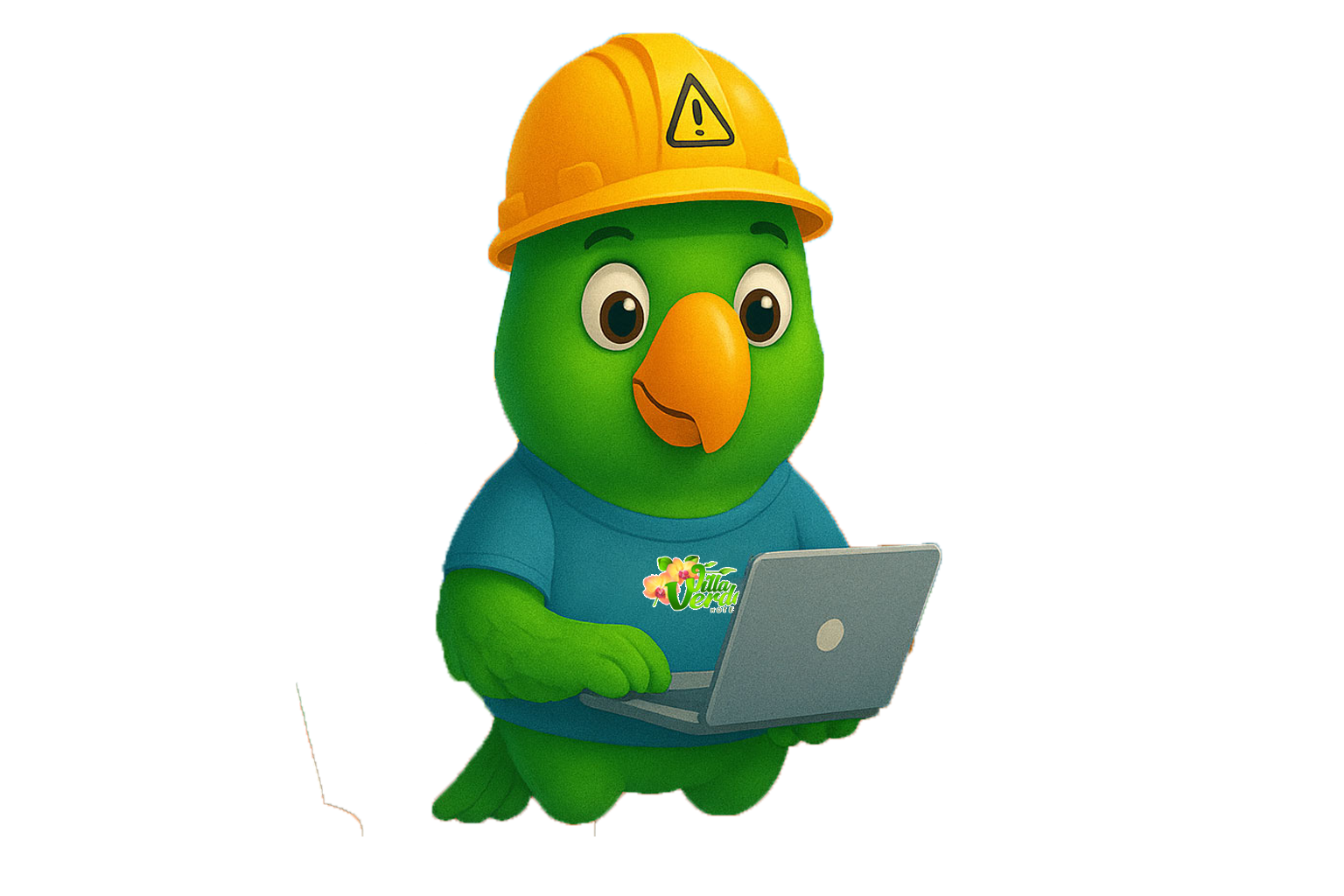 Loro con casco amarillo